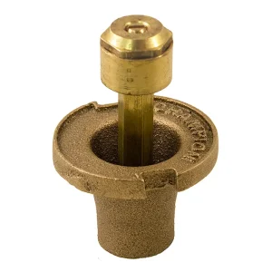 Brass Sprinkler Pop-Up Body with 15' 3Q Nozzle