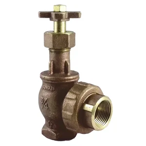 Manual Angle Valve with Rising Swivel 3/4" with Union