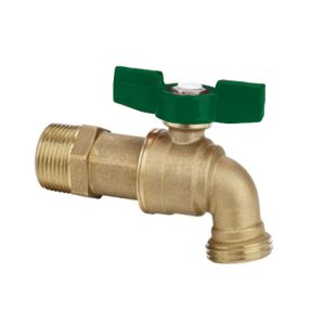 Hose Bib QuickTurn Ball Valve Type 1/2" MIP - Lead-Free